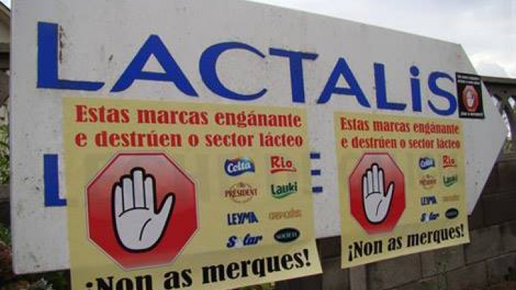 lactalis boicot unions agrarias