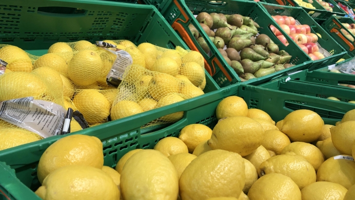limon en la seccion fruta y verdura de mercadona 1