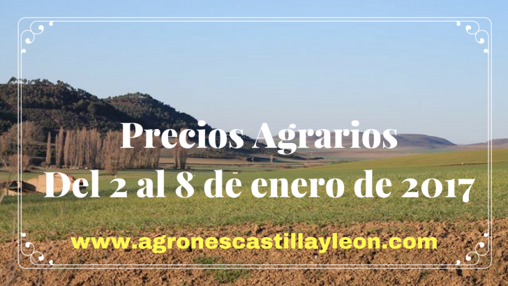 precios agrariossemana del 2 al 8 de enero de 2017www.agronewscastillayleon.com