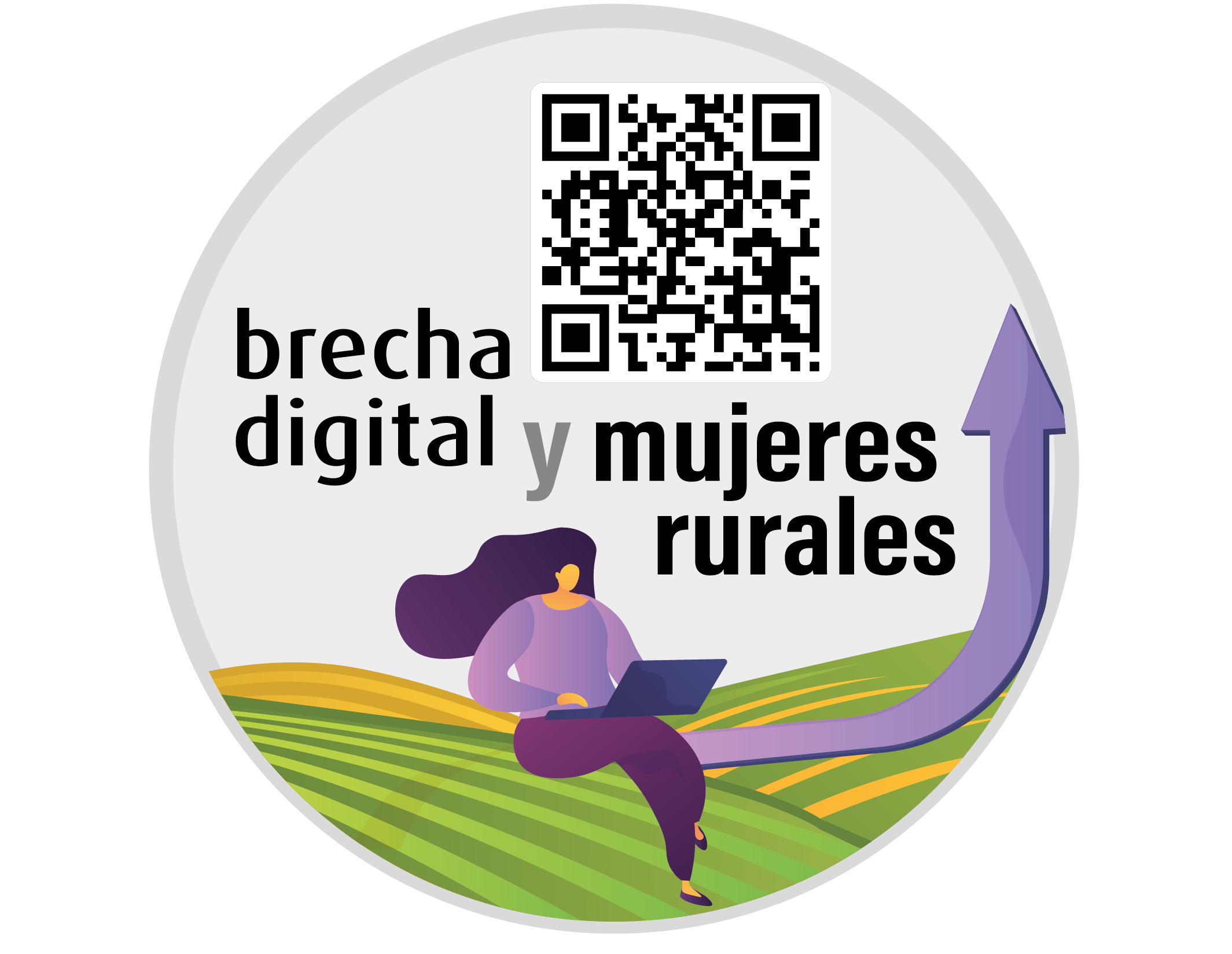 Logo Brecha digital y mujeres rurales