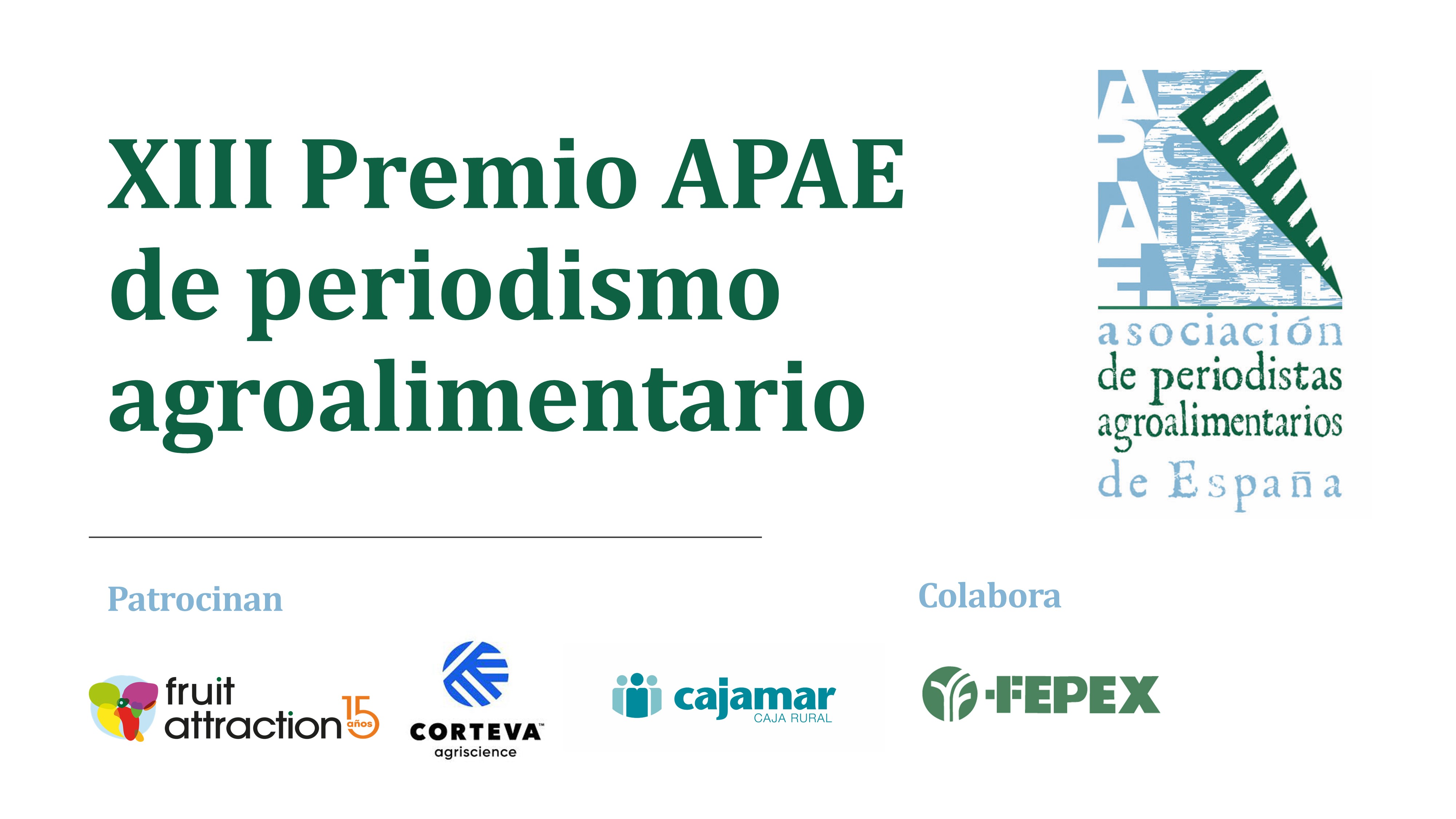 XIII Premios periodisticos APAE