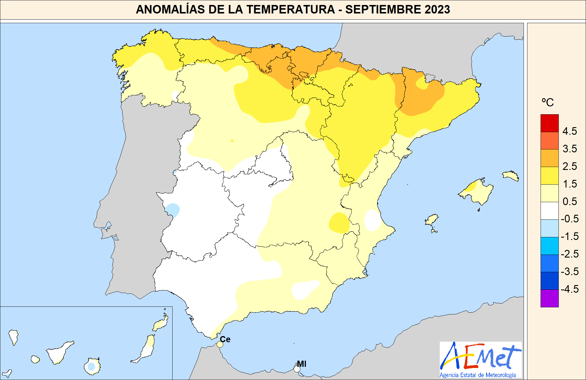 231005 Anomalias de temperatura registradas en septiembre de 2023